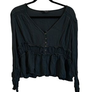 American Eagle Long Sleeve Crop Top